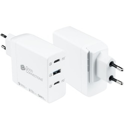 Good Connection Schnellladegerät 90W 3x USB-C, 1x USB-A PD weiß