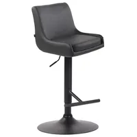 CLP Barhocker Club Kunstleder schwarz grau