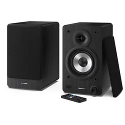 Sharp Bookshelf Speakers, 2-Wege, 2.0 Kanäle, Verkabelt & Kabellos, 60 W, Schwar