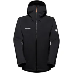 Mammut Ganzjahres-Wanderjacke Crater Pro Hardshell mit Kapuze (wasserdicht, robust, langlebig) schwarz Herren