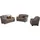 Cotta Couch Leder 2-Sitzer + 2,5-Sitzer Braun