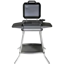 Unold Jimmy Tisch Standgrill mit Windschutz, Überhitzungsschutz, Kontrollleuchte, stufenloser Tempe