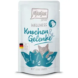 MjAMjAM – Wellness 125g MjAMjAM Katze Sparpaket 24x125g Wellness Knochen und Gelenke Huhn