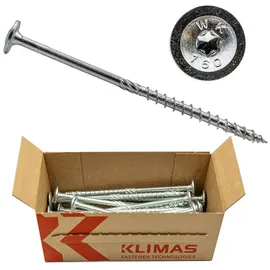 Klimas Tellerkopfschraube 8x320 Tellerkopf hell verzinkt TX40