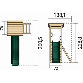 Weka Spielturm Nizza Natur