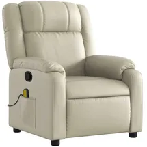 vidaXL Massagesessel Creme Kunstleder 95 x 99 x 95 cm Beige