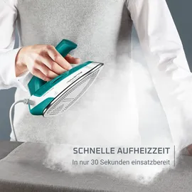 Rowenta First Class Reise-Dampfbügeleisen DA1610E0 Weiß/Petrol
