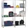 SCHULTE Regalwelt Anbauregal Metall 180 cm x 220 cm silberfarben