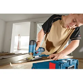 Bosch GST 12V-70 Professional inkl. 2 x 2,0 Ah + Ladegerät + L-Boxx + 10 Stichsägeblätter