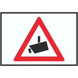 HB-Druck Achtung Videoüberwachung Kameraüberwachung Symbol Schild A2