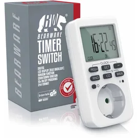 Bearware Zeitschaltuhr programmierbar mit LCD Display Steckdosen Timer / max 3680W