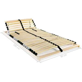vidaXL Lattenrost 7-Zonen mit Kopfteil verstellbar 90 x 200 cm
