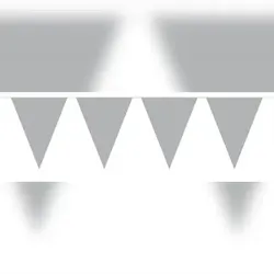 Wimpelkette silber 10m