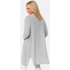GOLDNER Modische Kaschmir-Longstrickjacke Silbergrau 20