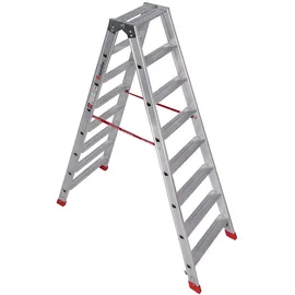 Euroline Alu-Stufenstehleiter 2 x 8 Stufen (3057708)