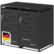 steelsøn Mülltonnenbox Diorus 2er 240 L schwarz
