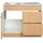 kochstation Spülenschrank KS-Elster 100 x 60 x 85 cm Braun