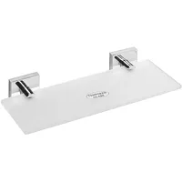 Brillantbad META Glasablage Messing Chrom poliert 300x55x130 mm für Bad & Küche >> zum Bohren