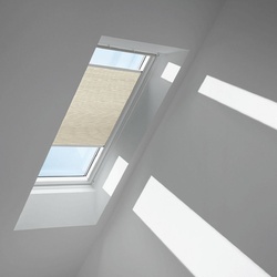 VELUX Wabenplissee Elfenbein 1166, 78x118 cm (MK06), Aluminiumschiene,GGU,Solar,VELUX