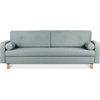 Konsimo Schlafsofa ERISO Sofa 3-Personen, ausziehbare Liegfläche 196x150 cm grün