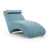 Fun Möbel Relaxliege, Hellblau, Textil, Ottomane links, 73x80x170 cm, Wohnzimmer, Sessel, Relaxliegen