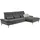 Hukla Ecksofa "HU-HP22156 L-Form", schwarz (cyber anthrazit), B:309cm H:103cm T:193cm, 100% recyceltes Polyester, Sofas, Ecksofa, inkl. Kopfpolsterverstellung, optional mit Sitztiefenverstellung