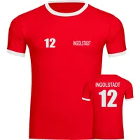 Multifanshop Kontrast T-Shirt - Ingolstadt - Trikot Nummer 12