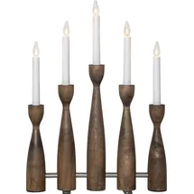 Star Trading Kerzenleuchter Midja Holz Braun