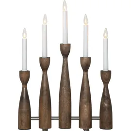 Star Trading Kerzenleuchter Midja Holz Braun