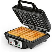 Gourmetmaxx Waffeleisen Für 2 Waffeln | 1000 Watt | Für Belgische Waffeln + Anti