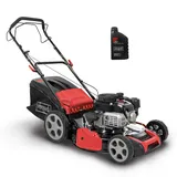 SCHEPPACH Benzin Rasenmäher MS180-51 Scheppach | 5,4 PS 51cm Schnittbreite | 65L | Stahlgehäuse | 8-Fach Verstellung | Reinigungsfunktion | inkl. Motoröl