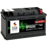 SIGA OPTILIFE Autobatterie 12V 85Ah statt 80Ah 85Ah 90Ah *4 JAHRE GARANTIE*