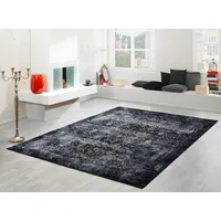 OCI DIE TEPPICHMARKE Teppich LOTUS (140x200 cm) Grau-schwarz