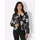 CREATION L Polyester-Seiden-Blazer in schwarz-grau-gemustert | Gr.: 46