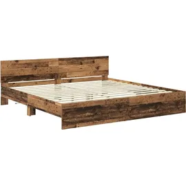 vidaXL Bettrahmen 200 x 200 cm Braun