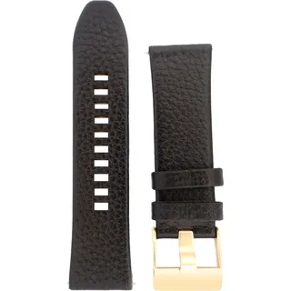 Diesel Armbanduhren für Herren 26mm, Schwarz Leder, original ersatzband für DZ4344
