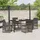 vidaXL Garten Essset 5-tlg. Grau