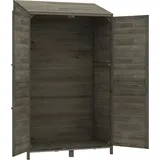 vidaXL Geräteschuppen Anthrazit 102x52x174,5 cm Massivholz Tanne
