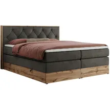 MKS Boxspringbett 160 x 200 cm H4 Dunkelgrau