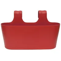 ENGELLAND® ENGELLAND 1 x Blumenkasten zum Auf-Hängen, Farbe: Rot,