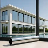 Marapon MARAPON® Fensterfolie Blickdicht Innenanbringung - Spiegelfolie Fenster Sichtschutz, UV Schutz, Fensterfolie Blickdicht Von Aussen, Sonnenstrahlen Reduzierung (0.445x2 m)