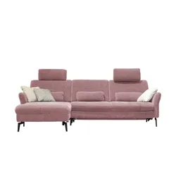 Kollektion Kraft Ecksofa Cord DANTE ¦ rosa/pink ¦ Maße (cm): B: 280 H: 91 T: 179