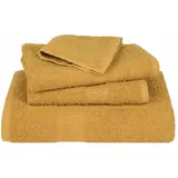 vidaXL Handtuchset 4-tlg. golden