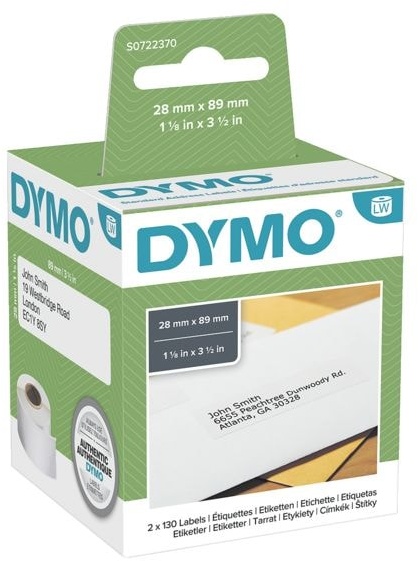LabelWriter Papier-Etiketten »S0722370« weiß, Dymo