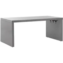 Beliani Gartentisch Grau Stein, Freiform, 108x78x90 cm
