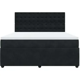 vidaXL Boxspringbett 180 x 200 cm Schwarz