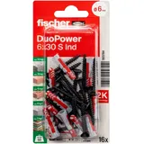 Fischer Dübel DuoPower 6 x 30 mm 16 Stück