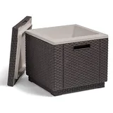 Keter Kühlbox/Beistelltisch "Ice Cube" braun