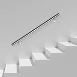 Wolketon - vingo Edelstahl Handlauf Treppengeländer Geländer und Handläufe Wandhandlauf Wand Treppe Wandhalterung Innen & Außen 120 cm