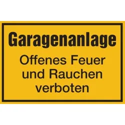 Hinweisschild, Garagenanlage, 200x300mm, Kunststoff - 300x200x1.5 mm Kunststoff